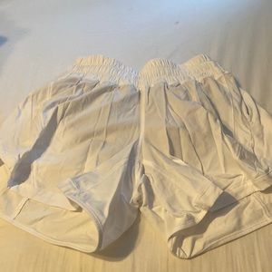 White Lululemon track that short 5’